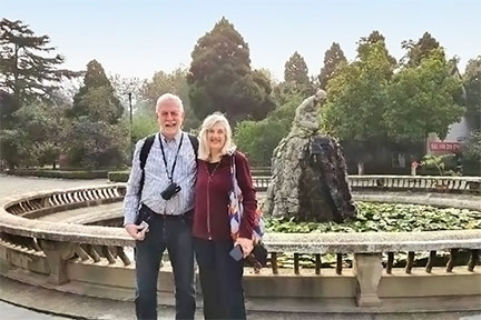 Paul Wilcox and his spouse at the Banpo Museum Xian